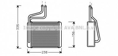 AVA QUALITY COOLING fd6286 -  Теплообменник, отопление салона